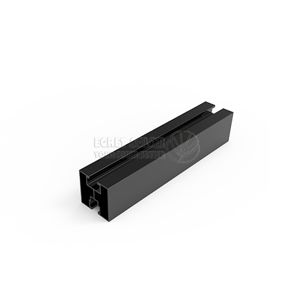 Alumiiniprofiilipaneelin asennus Solar Black Rail 40X40mm