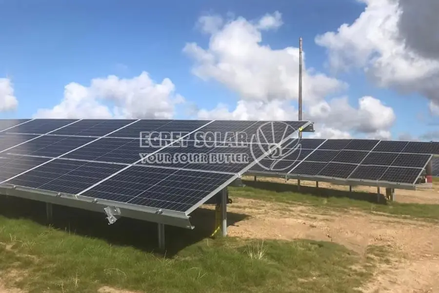 Solar Pile Ground Mounting System