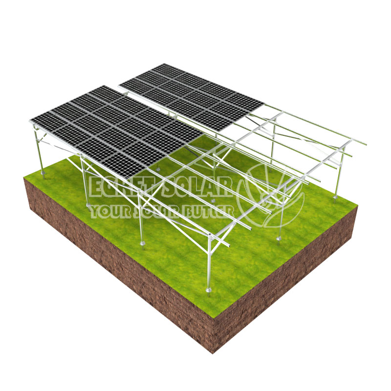 Solar Farm -asennus maahan